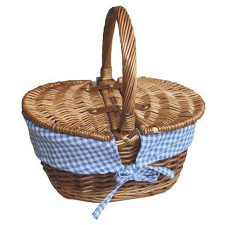 August Grove Wicker Child sized Picnic Basket with Lining Wayfair.co.uk